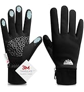 Bruvoalon Winter Gloves for Women & Men, 3M Thermal Insulation, Lycra Fabric, Touchscreen, Anti-Slip