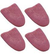 ZhangyiHot 4Pcs Realistic Fake Tongue Gross Jokes Prank Magic Tricks Halloween Horrific Magicians...