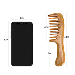 Extra Wide Tooth Comb Size Chart