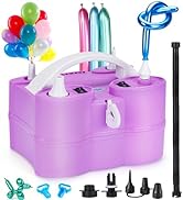 AGPtEK 3-in-1 Air Pump for Inflatables and Balloon Electric Air Balloon Pump 600W for Latex 260Q ...