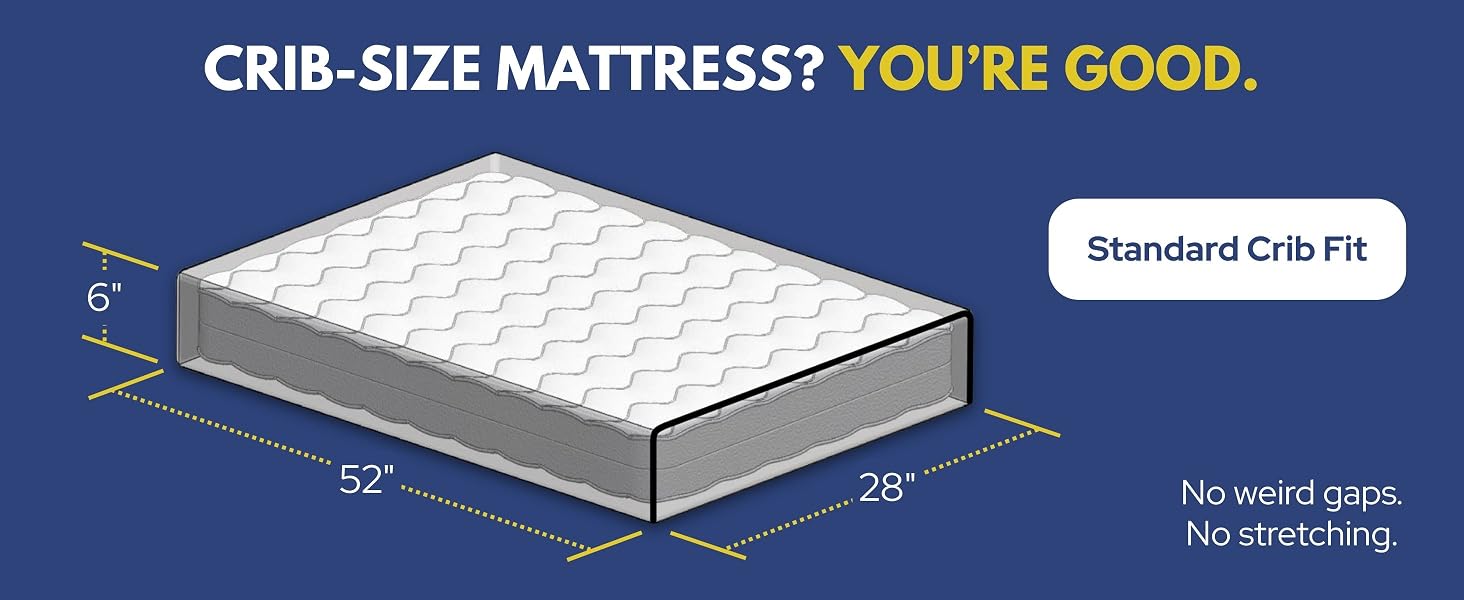 mini crib size protector encasement