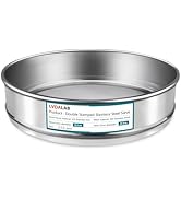 LVDALAB 304 Stainless Steel Mesh Lab Sieve, 200 Mesh (0.075mm) Aperture Test Sieve, 7.9Inch(20cm)...