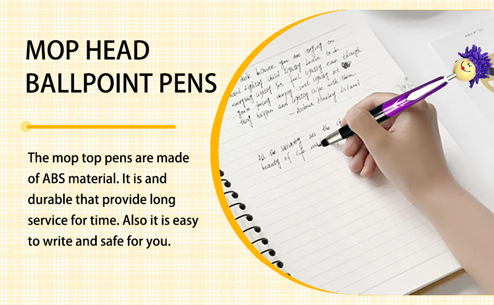 MOP HEADBALLPOINT PENS