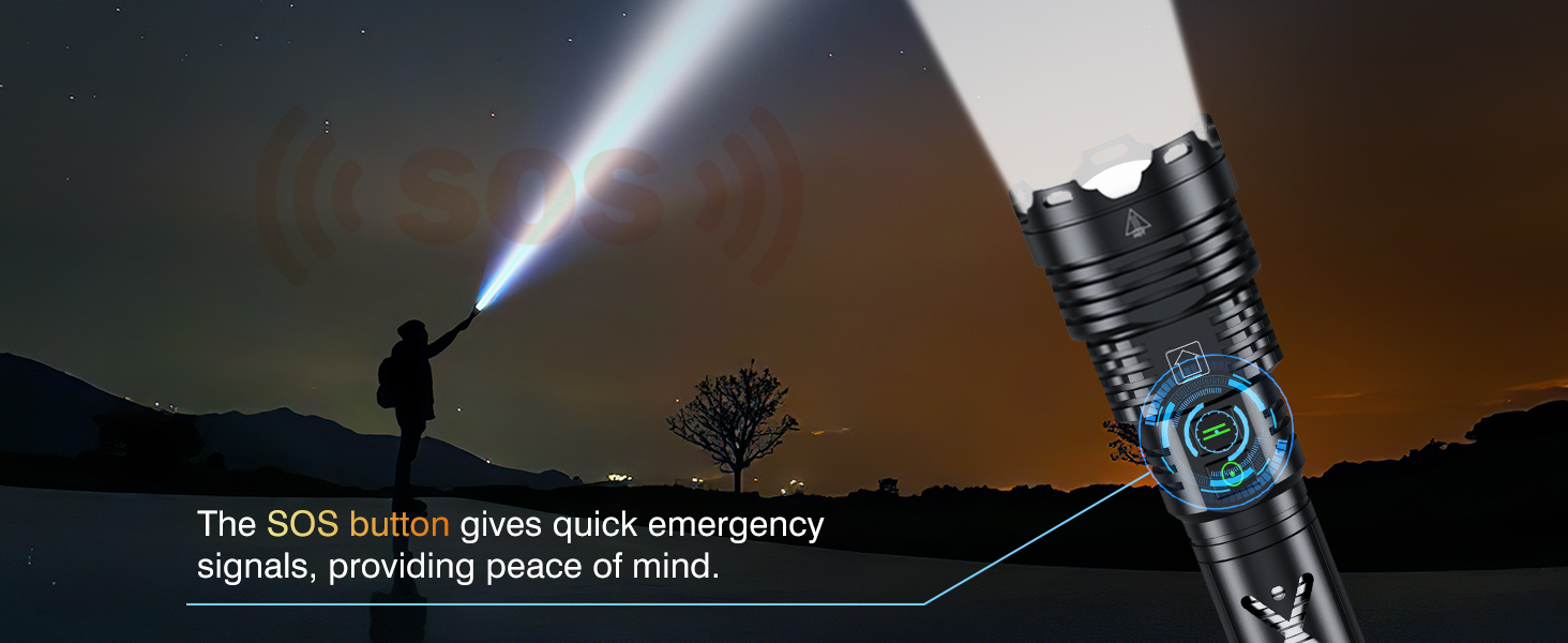 bright flashlight