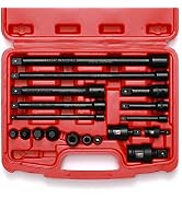 Mayouko 18-Piece Drive Tool Accessory Set, Socket Accessory Set, Includes Socket Adapters, Extens...