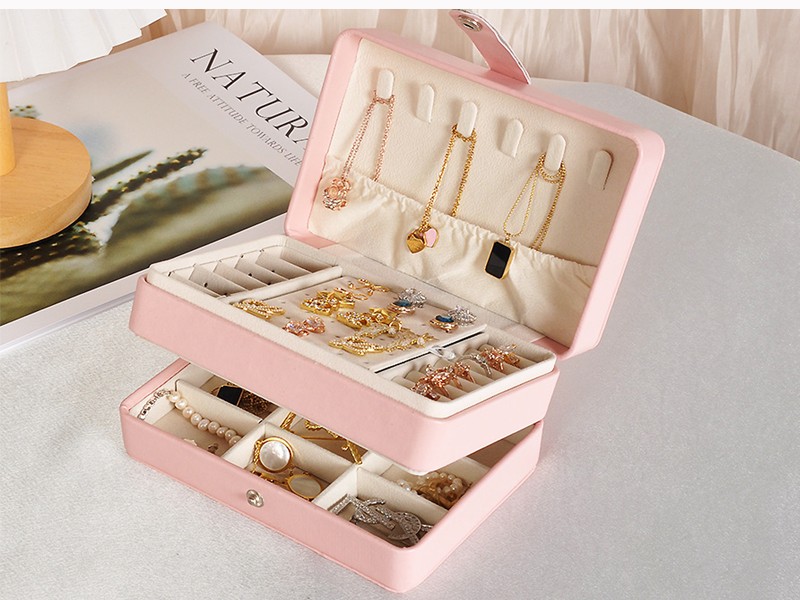 Travel Jewelry Case for Women Girls Mothers, Jewelry Box for Rings, Necklaces, Bracelets, Earring
