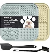 MateeyLife 2PCS Large Lick Mat for Dogs and Cats, Licking Mats for Dog Anxiety Relief, Cat Peanut...