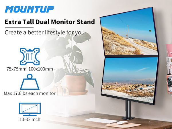 dual monitor mount