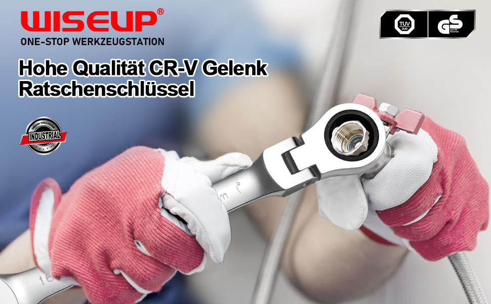 A hand that uses a wrench with the text `` cr - v