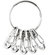 Swatom Mini SF Alloy Carabiner Clip Tiny Spring Snap Hook Carabiners for Backpack Bottle Using Ke...
