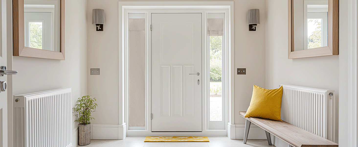 side door window curtains
