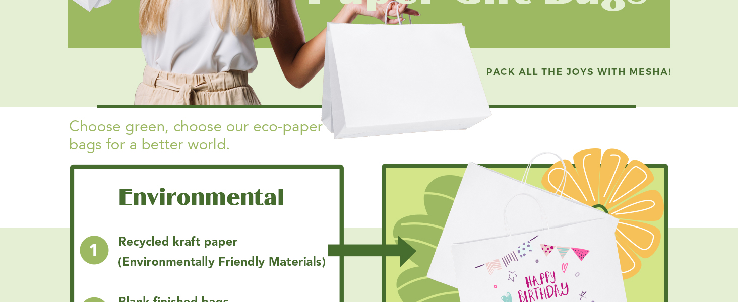 white gift bags with handles