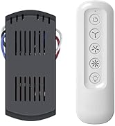 Universal Ceiling Fan Remote Control Kit for 3 Speed, Works with Hunter, Harbor Breeze Hampton Ba...