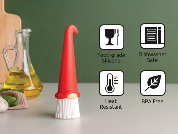 silicone brush kitchen brush for cooking dishwasher safe food-grade baking tool