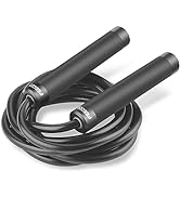 FEECCO Weighted Jump Ropes, Heavy Jump Ropes with Adjustable PVC Rope for Boxing, Muay Thai Train...