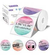 Joatuxul 2 inch Round Thermal Labels for T50M/M110/M106/M120/M220/M260 Label Maker, Thermal Print...