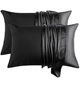 black silk pillowcase