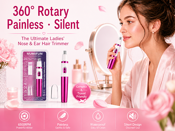 Ear and Nose Hair Trimmer for Women
