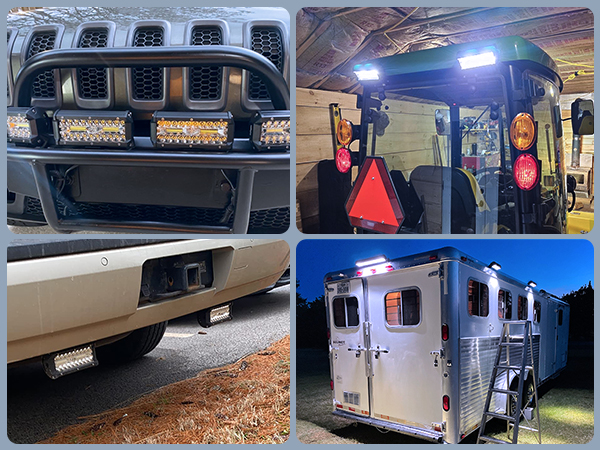 2PCS 6.5 Inch 120W Spot & Flood Combo Driving