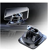Car Dashboard Phone Holder 360° Rotatable,Portable Anti-Slip Car Phone Holder Horizontal & Vertic...