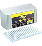 200-Pack Full Size Hot Glue Sticks, Magicfly 4 Inch Long X 0.43 Inch Diameter Hot Melt Glue Gun S...