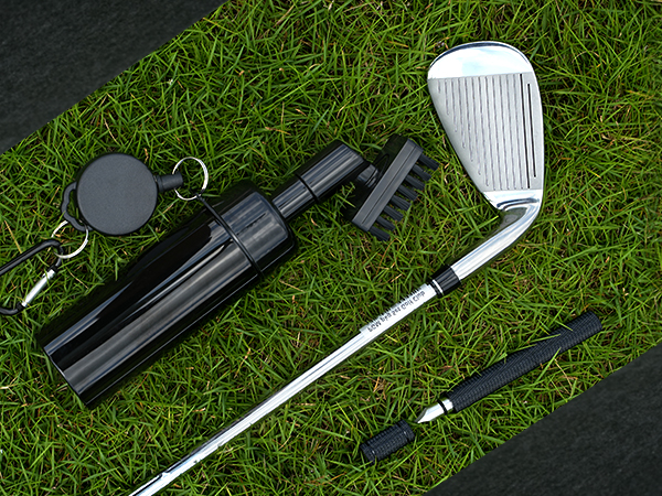 Pro Golf Club Water Brush and Golf Club Groove Sharpener