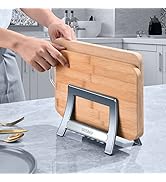 Cutting Board Holder, xuenair Cutting Board Rack Chopping Board Holder, Auto Width Adjustable Cut...