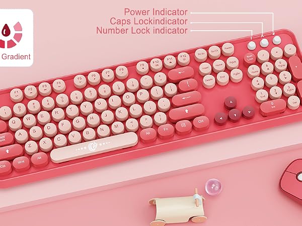 Wireless Keyboard and Mouse Combo