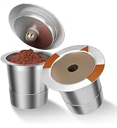 FAQQMCVY Reusable K Cups Coffee Filters for Keurig: Stainless Steel K Cups Coffee Pods Compatible...