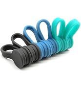 Viaky 6 Packs Magnet Wire Winder Straps, Multi-Colored Noticeboard Fridge Clips Silicone Cable Or...
