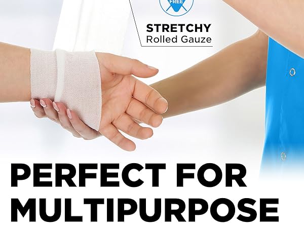 Premium quality gauze rolls, rolled gauze, gauze wrap