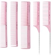 Cricket Silkomb Professional Comb 5 Piece Set, Pro20 All Purpose, Pro25 Multi-Purpose, Pro30 Powe...