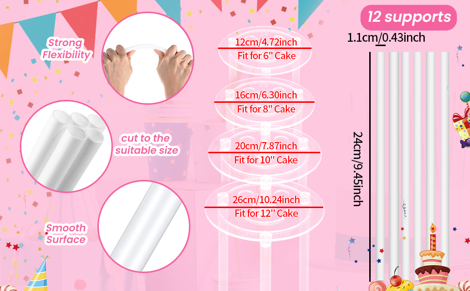 Cake Pin Sticks Set