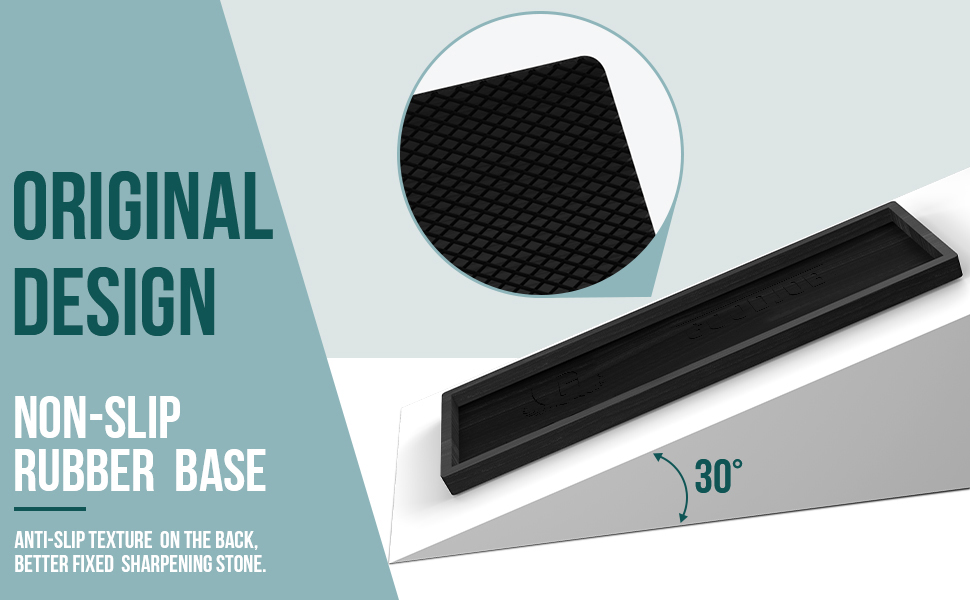 Unique design, super anti-slip base whetstone sharpening kit knife sharpening system sharpening