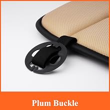 Elastic band and plum buckle to fix the seat cushion for car in place