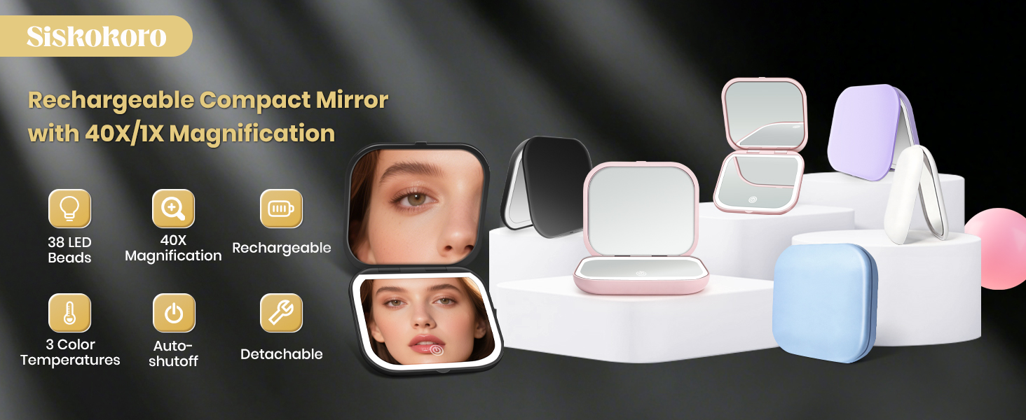 makeup mirror;road trip essentials