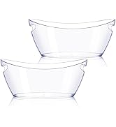 Ice Bucket 2 PCS, Thickened Ice Buckets for Parties, Mimosa Bar Supplies Beverage Tub for Champag...