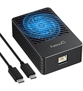 NEWQ 10GbE Ethernet Adapter with Smart Self-Control Cooling Fan, High-Speed RJ45 Network Compatib...