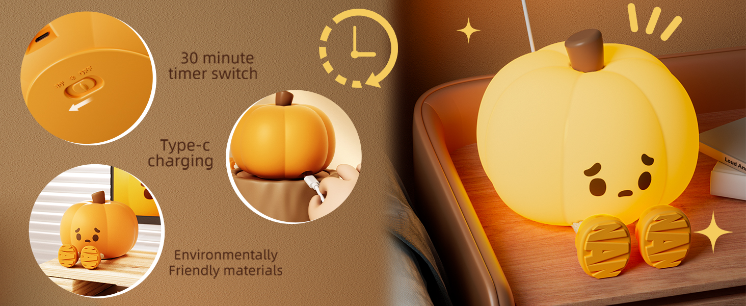 Pumpkin LED Night Light-10