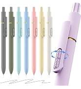 inkipen Colorful Fidget Pens, 16 Pcs 0.5mm Fine Point Retractable Smooth Writing Pen, Quick Dryin...