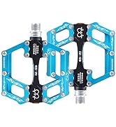 TXJ Sports Mountain Bike Pedals Sealed Bearing Non-Slip Aluminium Alloy Bicycle Pedals for BMX MT...