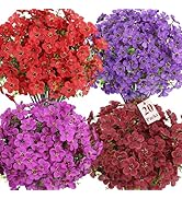 Alupssuc 20 Bundles Artificial Flowers for Outdoor Indoor Decoration, UV Resistant No Fade Fake P...