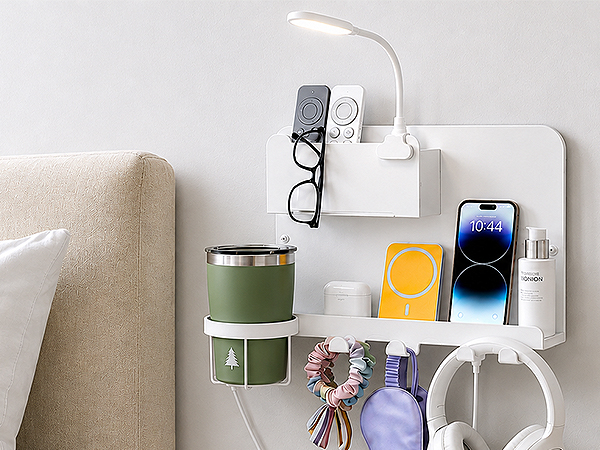bedside wall shelf