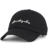 E BY ELIDAN Los Angeles Embroidered Dad Hat - Unstructured Low Profile Cotton Baseball Cap, Angel...