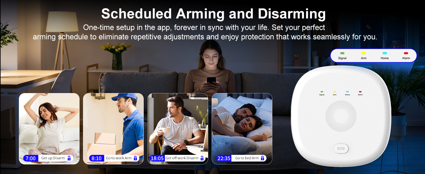Wireless Home Security System with Wireless 24/7 Professional Monitoring - No Contract - Alexa