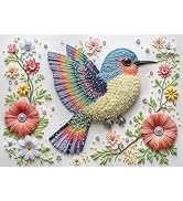 Gem Bird 1000 Piece Puzzle for Adults, Hard Challenging 1000 Pieces Jigsaw Puzzles for Adults, Co...