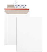 ValBox 6x8 Self Seal Photo Document Mailers 25 Pack Stay Flat White Cardboard Envelopes, 6.25 x 8...