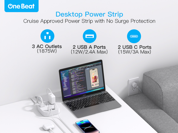 Power Strip with USB C