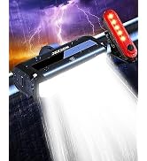Bright Bike Light for Night Riding, 9000 Lumen Bicycle Light High Beam Low Beam, USB Rechargeable...
