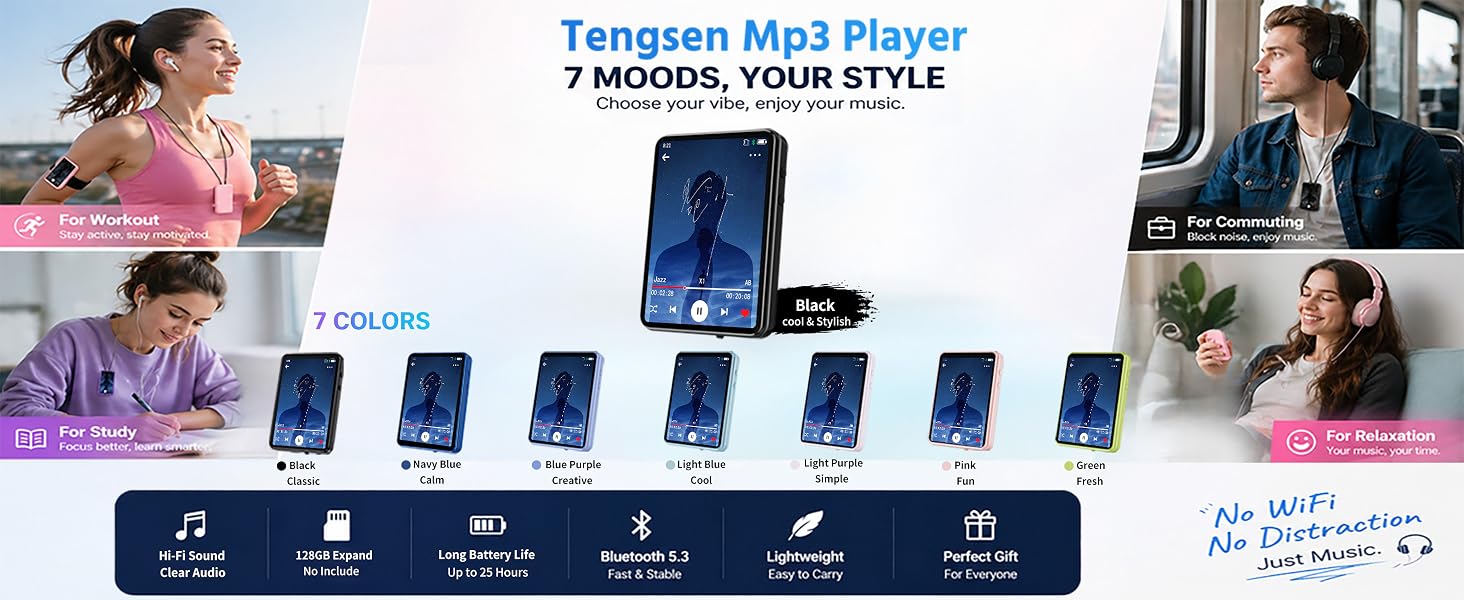 tengsen mp3 player with bluetooth portable music player2
